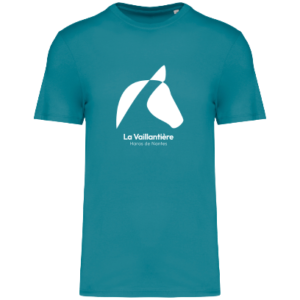 T-shirt unisexe bleu haras de la vaillantière