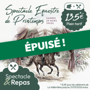 Spectacle équestre de Printemps + Repas